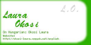 laura okosi business card